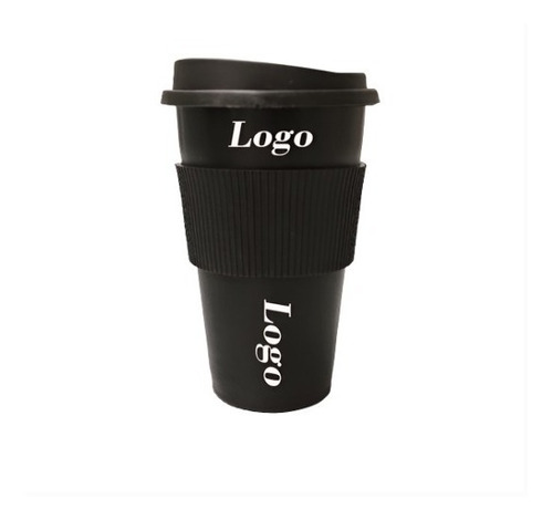 50 Vasos Térmico Mug Logo Personalizados 300 Ml Tapa Faja 