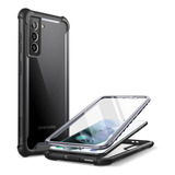 Funda Para Samsung Galaxy S21 Fe 5g / Transparente/negra