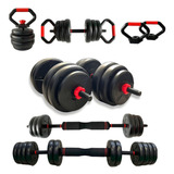 Kit Halteres Musculação Kettlebell 6 Em 1 Peso 40kg Odin Fit