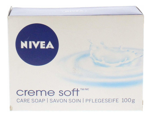 Jabón De Barra Suave Nivea Creme - Caja De 12 Piezas X 3.53 