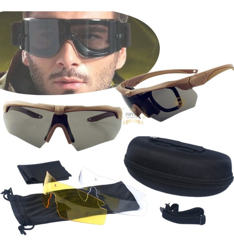 Lentes Tácticos Airsoft 3 Micas Lentes Airsoft Paintball