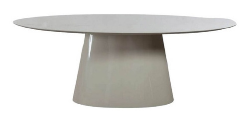 Mesa De Comedor Cono Oval 160x90 Cm Blanca Escritorios 