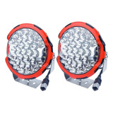 Par Faros Led Redondos 9 Pul Cubierta Roja Utv Rzr Can Am 