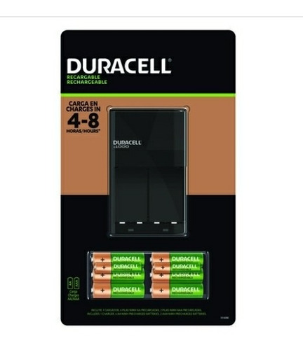 Pilas Duracell Set De Recarga 6 (aa) + 2 (aaa)