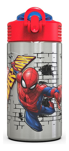 Botella De Agua De Acero Inoxidable Spider-man De Marve...