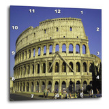 3drose Dpp__3 Roma, Italia Coliseo, Reloj De Pared Azul Ciel