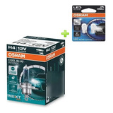 Lampara H4 Cool Blue Intense X 2 +  Osram Led Posición T10