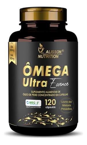 Ultra Ômega 3 1000mg 120 Cáps Rico Em Epa 990mg Dha 660mg