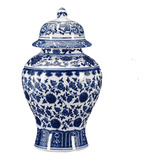 Tarro De Jengibre Decorativo Chino Tradicional De Porcelana 