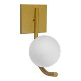 Arandela Globo Atrium Dourado Fosco 110v/220v