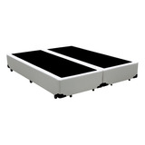 Box Base Bi-partido Queen Corino Branco 158x198x28