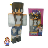 Boneca Duda Berud Minecraft Streamers 35 Cm Jogo Lançamento