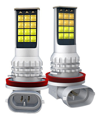 Farol De Neblina Led De Duas Cores H3 H4 H7 H11 H16 P13w