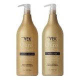 Kit Ouro E Colágeno Profissional Shampoo + Máscara 1,5l Vek