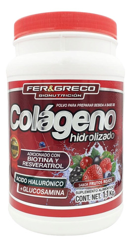 Colágeno Hidrolizado En Polvo Fer&greco 1.1 Kg
