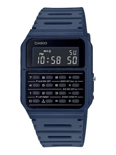 Relógio Casio Vintage Calculadora Azul Ca-53wf-2bdf