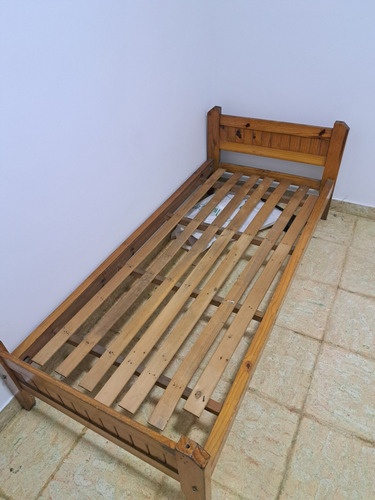 Cama De Madera + Colchon Quilmes(no Se Hace Envio)