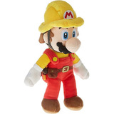 Little Buddy Super Mario Maker 2 - Builder Mario Plush, 9.. Color Amarillo