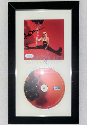 Cd Autografiado Avril Lavigne Love Sux Disco Album Enmarcado
