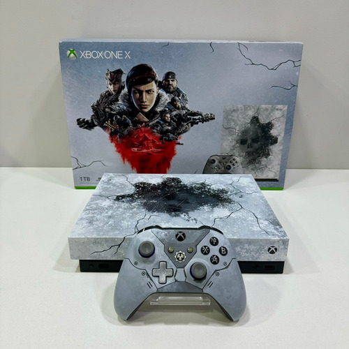 Xbox One X 1tb Gears 5 Edição Limited Edition Bundle Seminovo Impecável Com Nota Fiscal E Garantia
