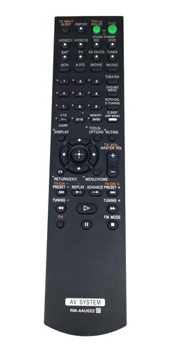 Control Remoto Para Receptor De Audio/vídeo Sony Av System H
