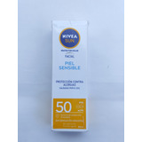 Protector Solar Facial Nivea Sun Fps 50 Piel Sensible 50 Ml