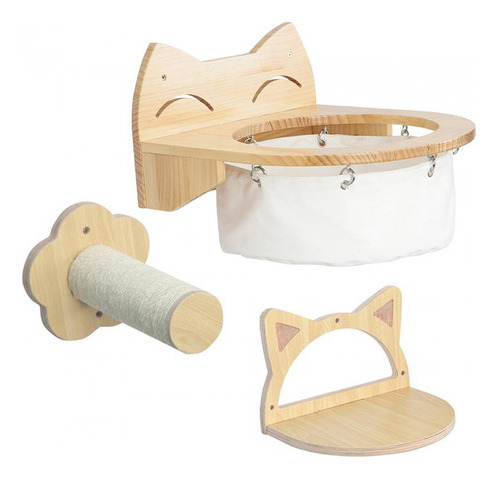 3 Muebles De Pared Para Gatos, Estantes, Gatos De Pared Flot