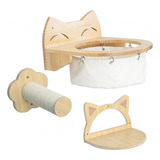 3 Muebles De Pared Para Gatos, Estantes, Gatos De Pared Flot