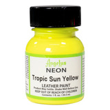 Pintura Acrílica Angelus 1 Oz Color Tropic Sun Yellow