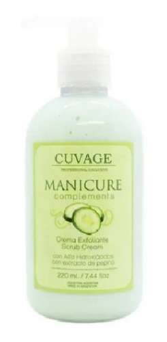 Cuvage Crema Manos Scrub Cream X 220ml Exfoliante Hidratante