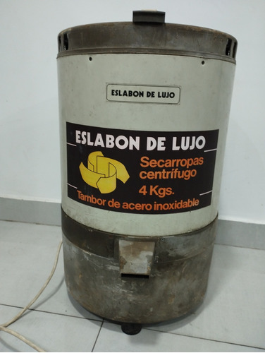 Secarropas Centrífugo Eslabón De Lujo 4 Kg Usado Funciona Pe