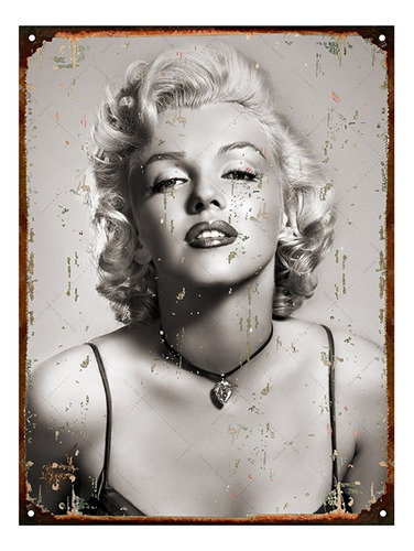Cartel Chapa Vintage Publicidad Antigua Marilyn Monroe L078