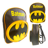 Mochila Infantil Batman De Costas Pequena Criança Escolar