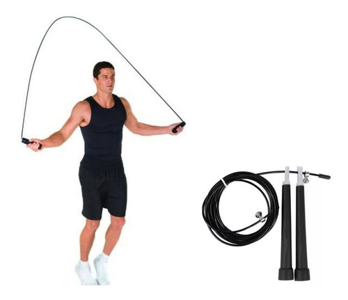 Soga Para Saltar Acero 3 Mts Entrenamiento Gym Fitness 