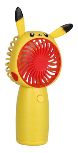 Mini Ventilador Recargable Pikachu Pokemon Portátil