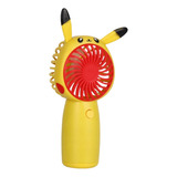 Mini Ventilador Recargable Pikachu Pokemon Portátil