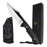 Aueby - Cuchillo De Caza De Hoja Fija Con Funda Kydex, Afila