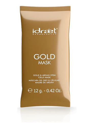 Mascara Oro Y Celulas Madre Idraet Gold Mask X Una Unidad 