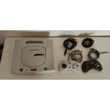Console Sega Saturn Branco 2 Controles + Jogos