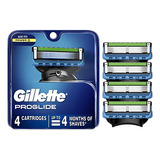 Cuchillas De Afeitar Gillette Proglide Para Hombre, 4 Recamb