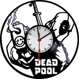 Reloj En Disco Vinilo Lp / Vinyl Clock Deadpool Comics