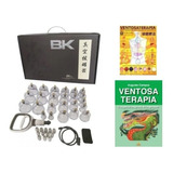 Kit Ventosa Bk 24 Copos New + (livro E Mapa)ventosaterapia