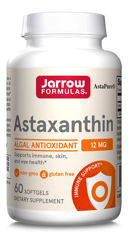 Jarrow Astaxanthin 12mg 60ct Sabor Flavorless