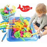 Juguete De Juego De Pesca Piscina Para Niños Pequeños 41pz