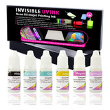 Invisible Uv Ink 6 Colors Set For Inkjet Printers, 10 M...