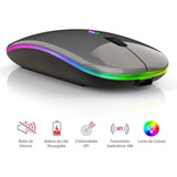 Mouse Inalámbrico Silencio De 2.4grecargable Rgb Gamer Ratón