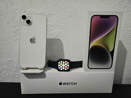 iPhone 14 Plus Blanco 256 Gb + Apple Watch Se 44mm + Earpods