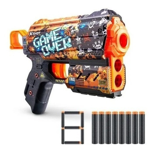 Pistola Lanza Dardos X-shot Zuru Skins Flux Diseños Graffiti