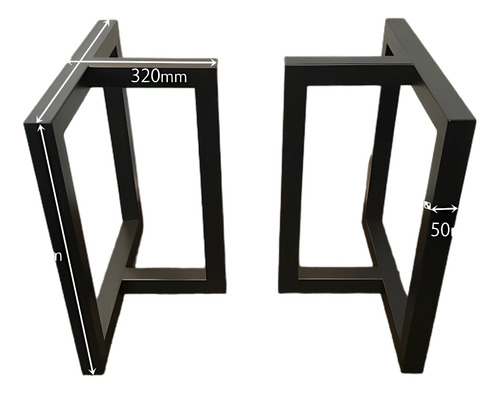 Oferta Patas De Mesa Forma De  T  (el Par) Caño 50x50mm