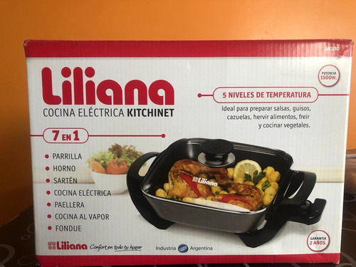 Cocina Eléctrica Kitchinet Liliana 7 En 1. Se Usó 1 Semana